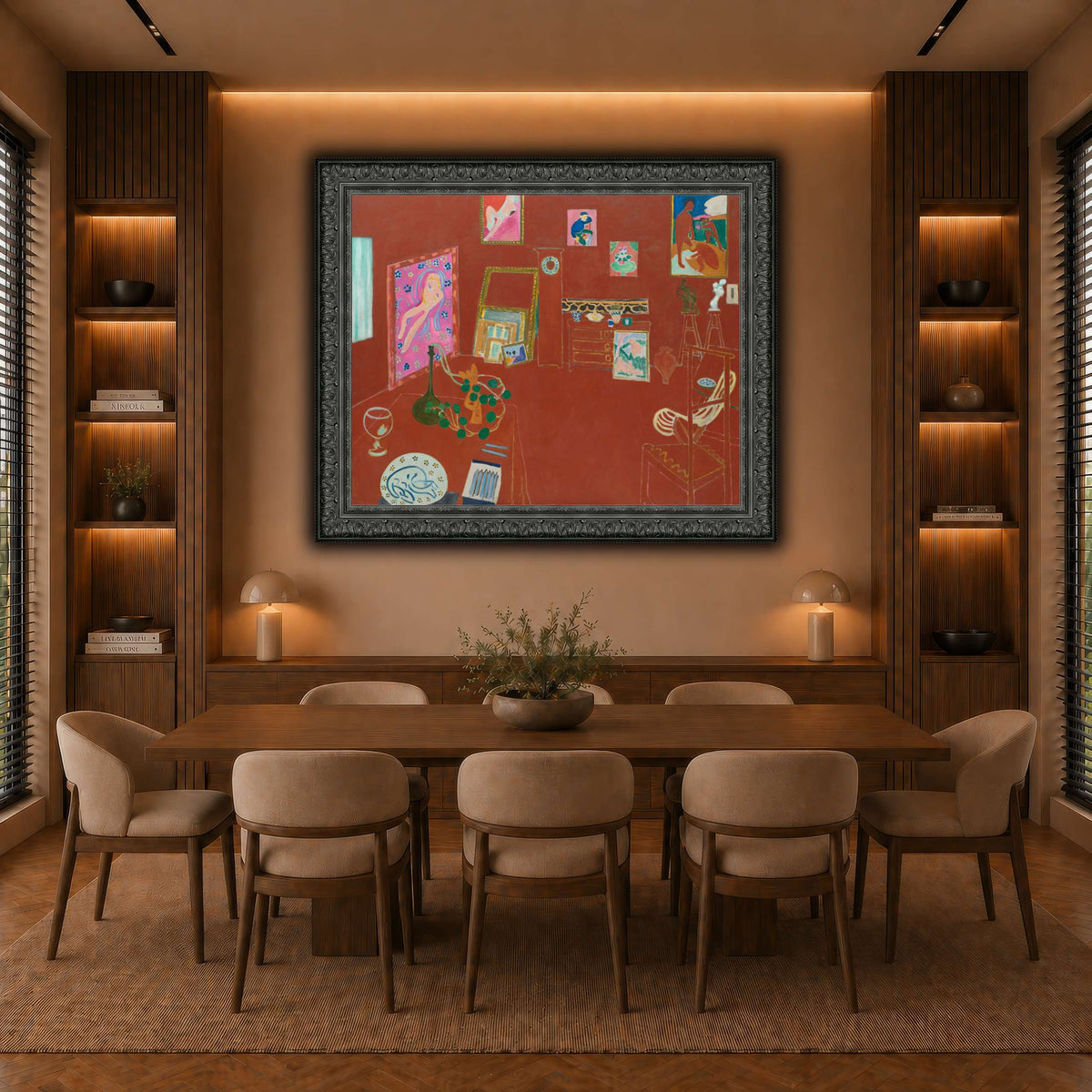 L'Atelier_rouge_Henri_Matisse warm-dining room