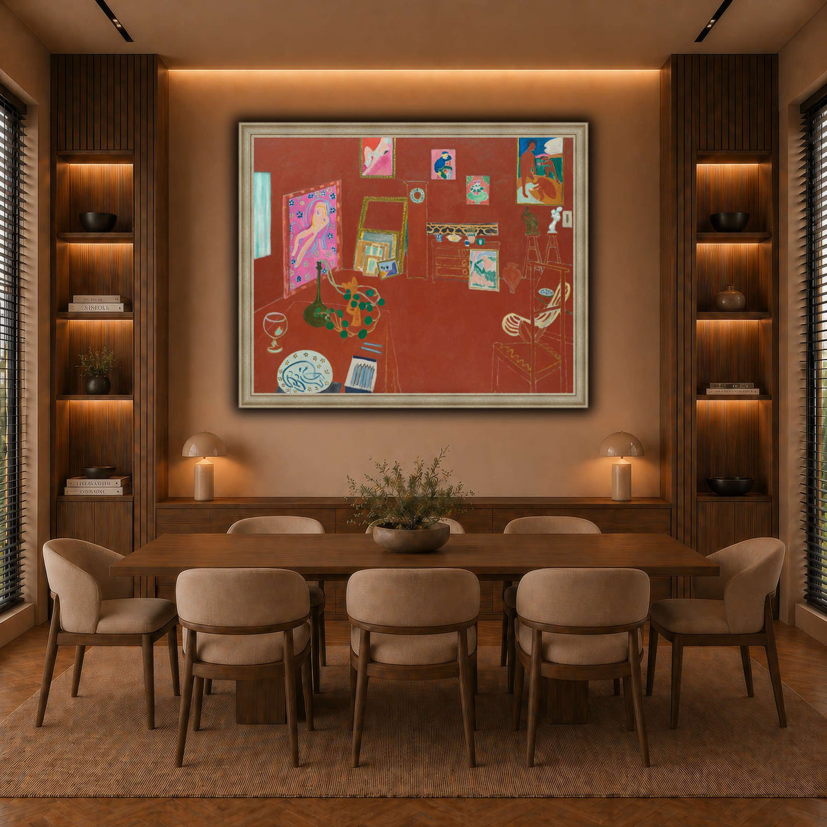 L'Atelier_rouge_Henri_Matisse warm-dining room