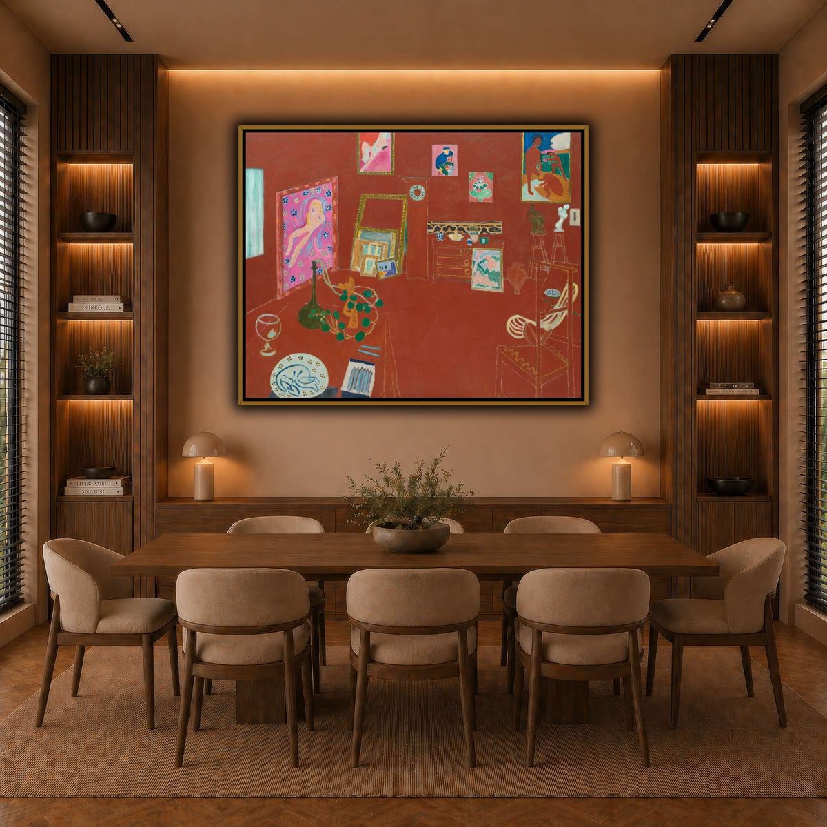 L'Atelier_rouge_Henri_Matisse warm-dining room