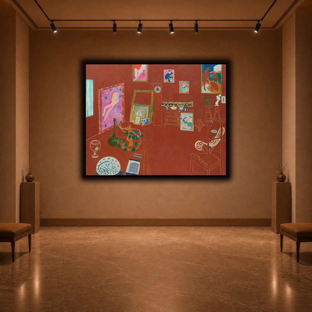 L'Atelier_rouge_Henri_Matisse warm-agallery