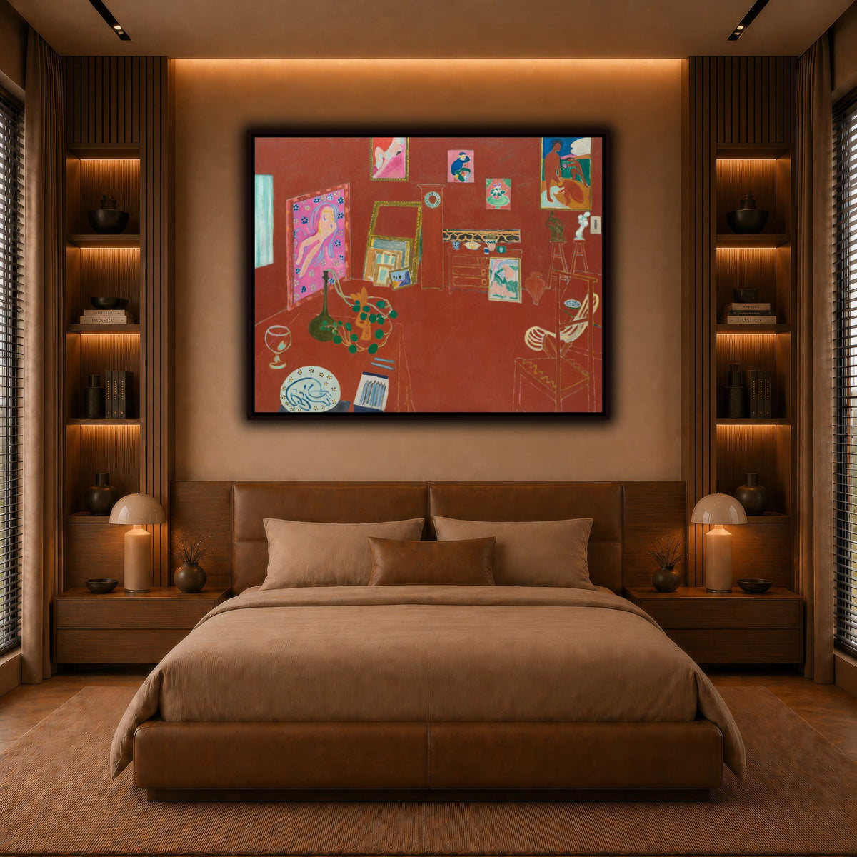 L'Atelier_rouge_Henri_Matisse warm-bedroom