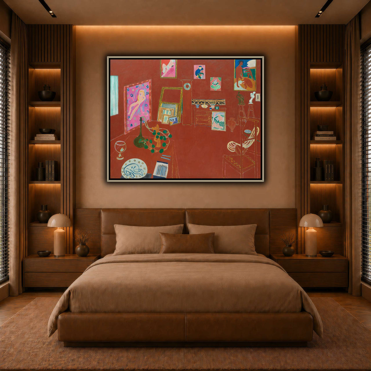 L'Atelier_rouge_Henri_Matisse warm-bedroom
