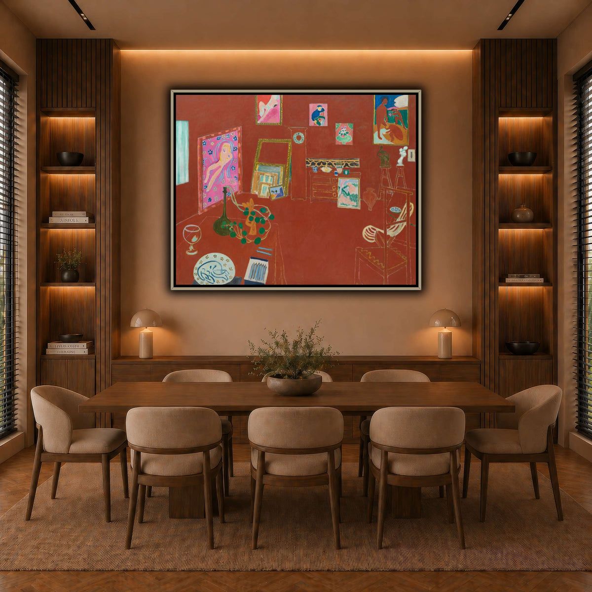 L'Atelier_rouge_Henri_Matisse warm-dining room