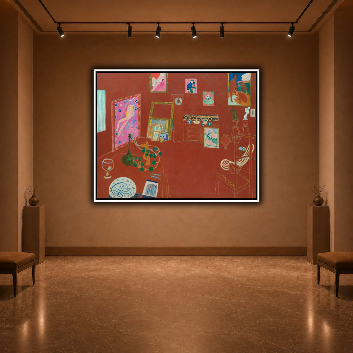 L'Atelier_rouge_Henri_Matisse warm-agallery