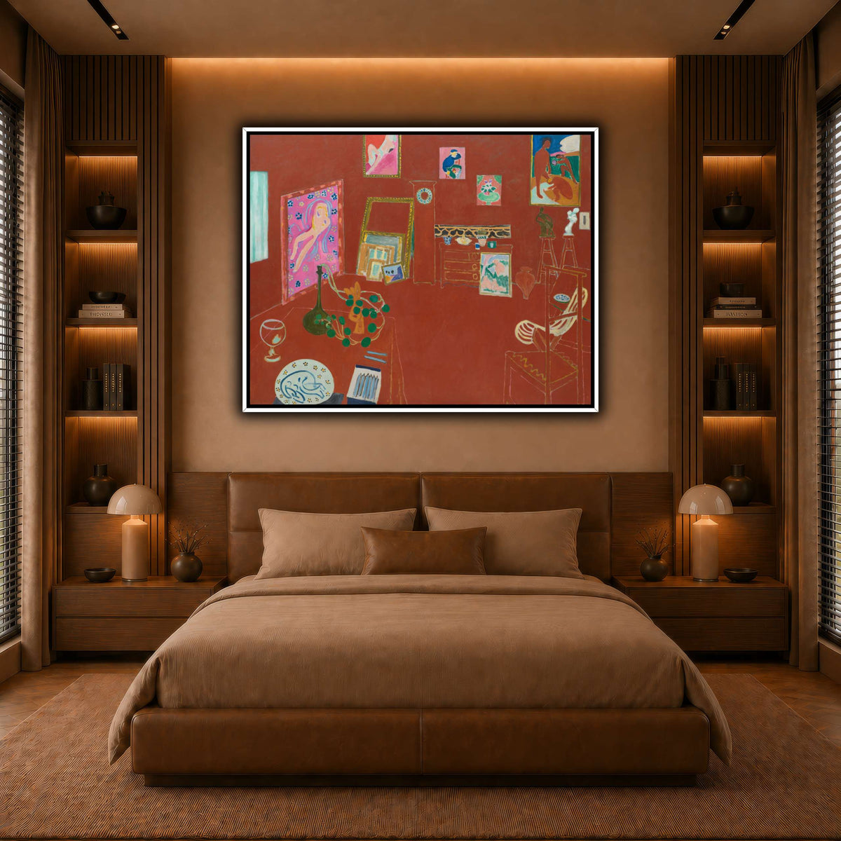 L'Atelier_rouge_Henri_Matisse warm-bedroom