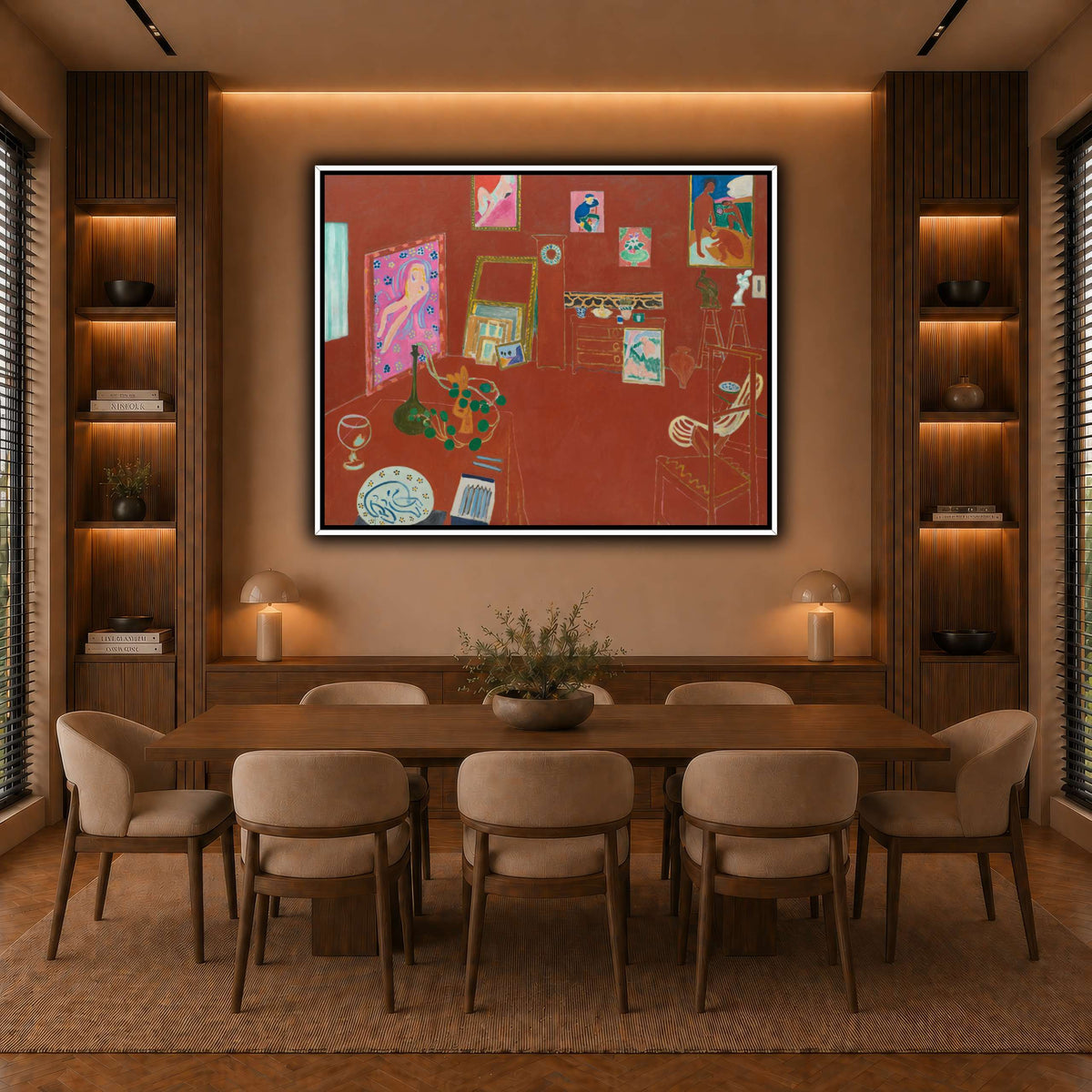 L'Atelier_rouge_Henri_Matisse warm-dining room