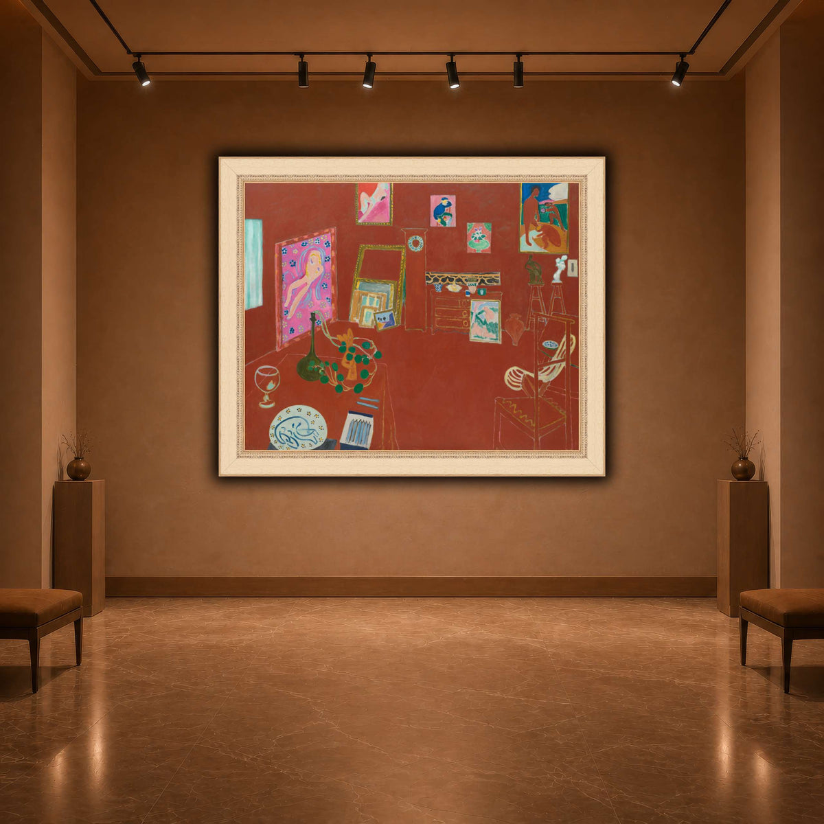 L'Atelier_rouge_Henri_Matisse warm-agallery