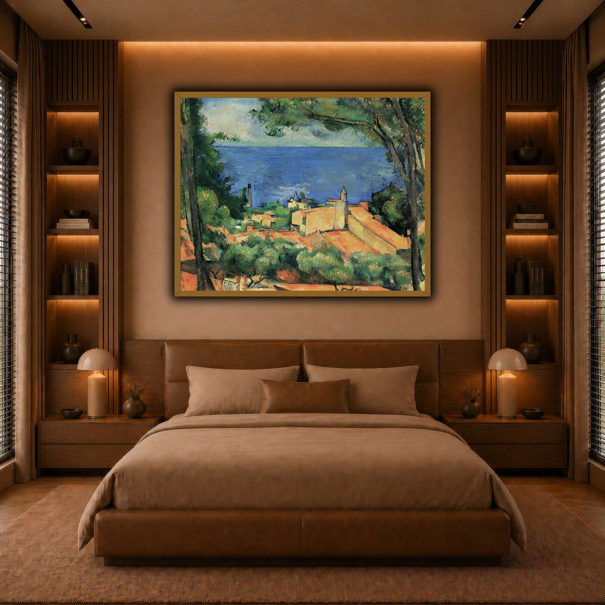 L'Estaque_aux_toits_rouges_Paul_Cezanne warm-bedroom