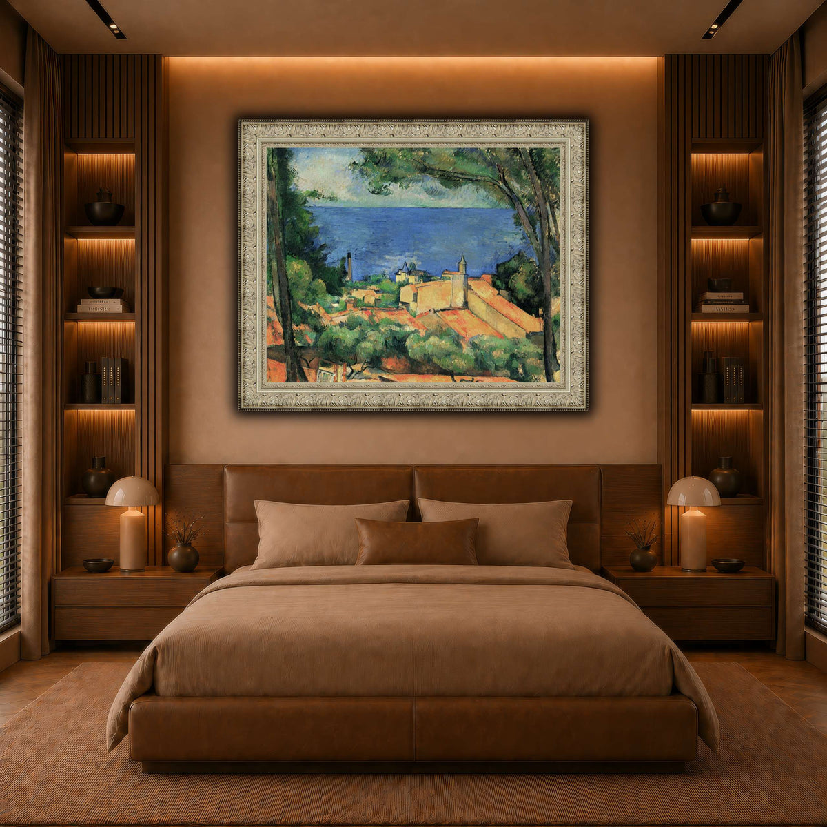 L'Estaque_aux_toits_rouges_Paul_Cezanne warm-bedroom