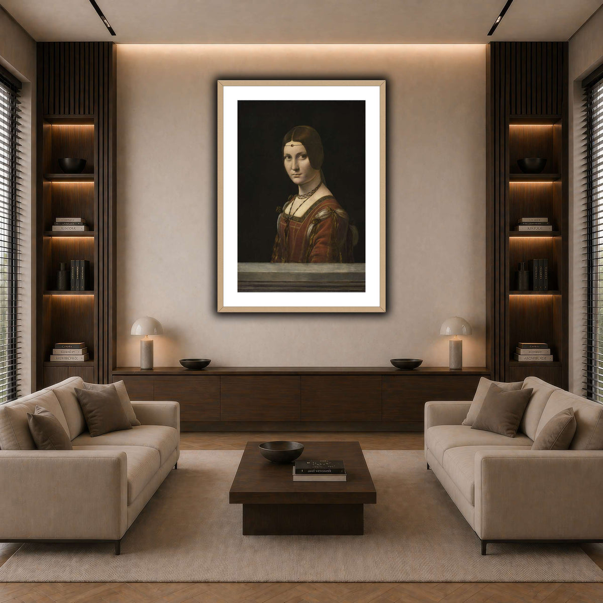 La_Belle_Ferronière dark neutral-living room