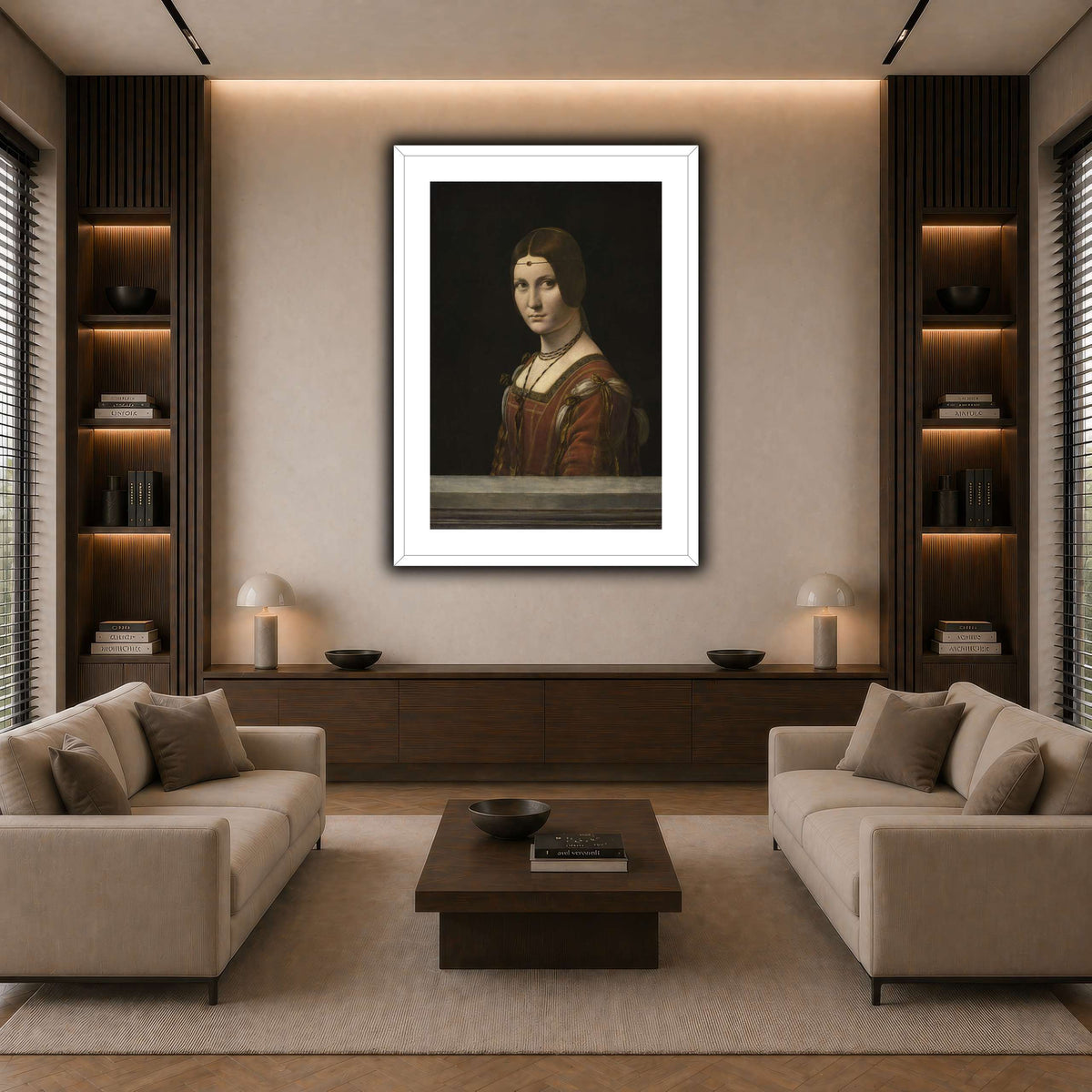 La_Belle_Ferronière dark neutral-living room