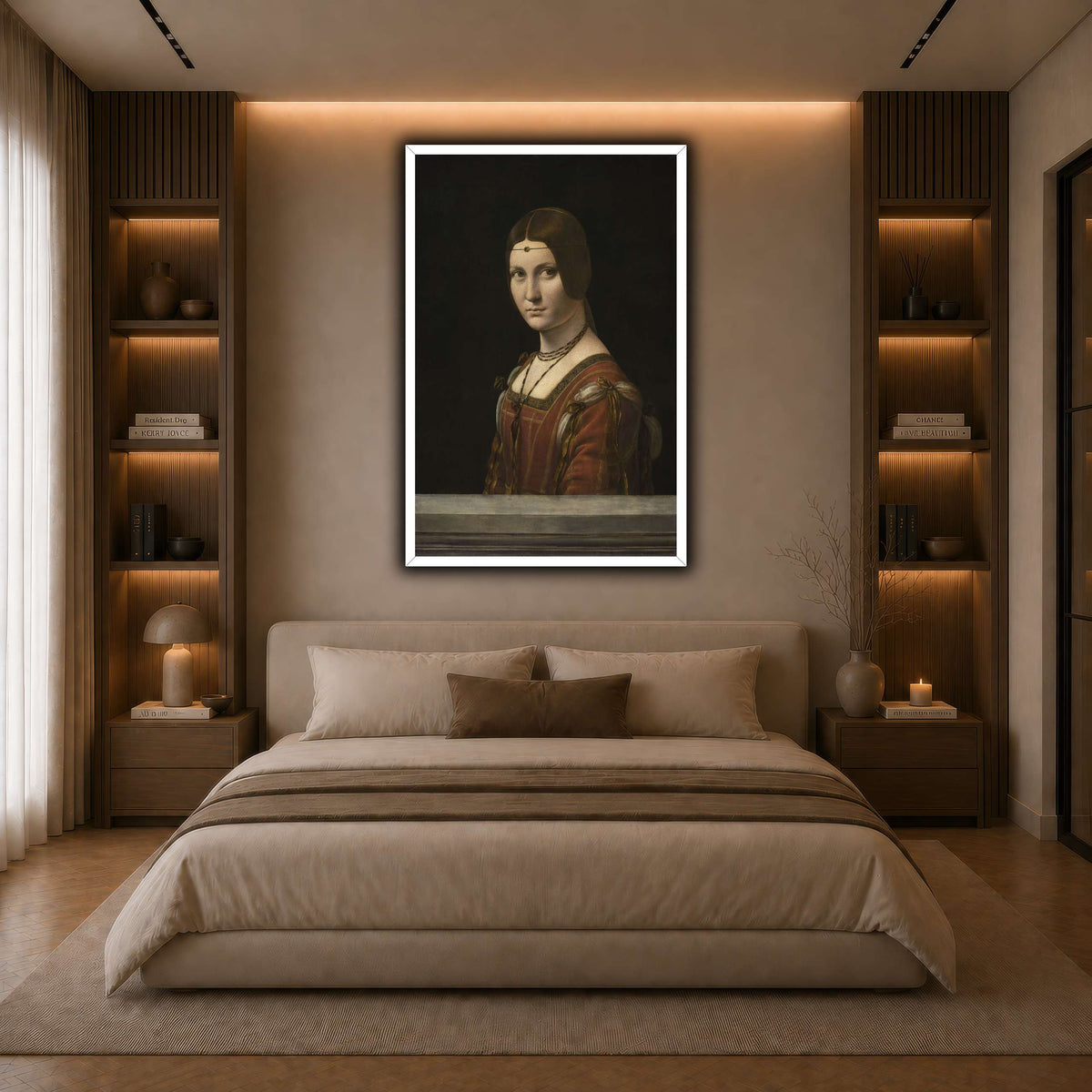 La_Belle_Ferronière dark neutral-bedroom