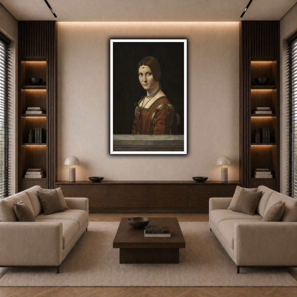 La_Belle_Ferronière dark neutral-living room