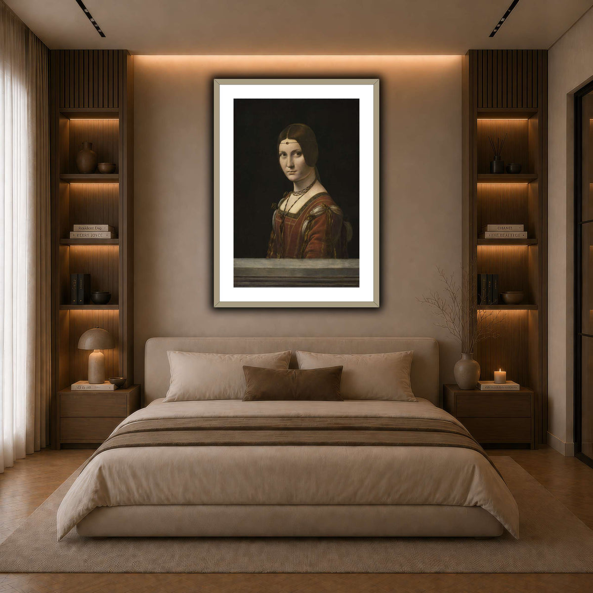 La_Belle_Ferronière dark neutral-bedroom