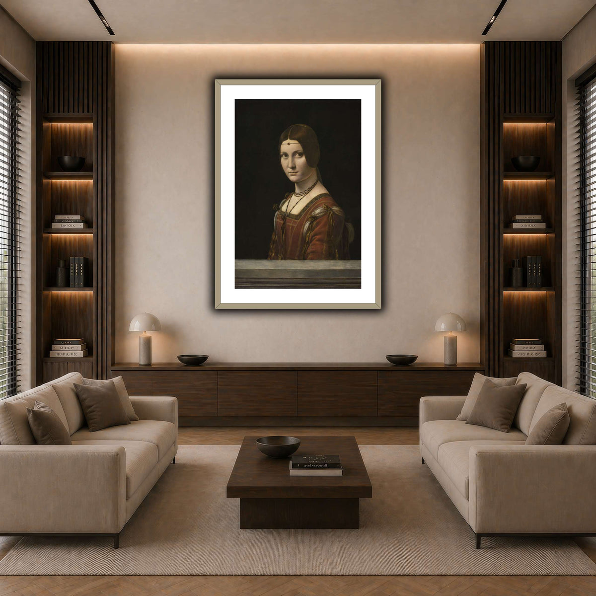 La_Belle_Ferronière dark neutral-living room