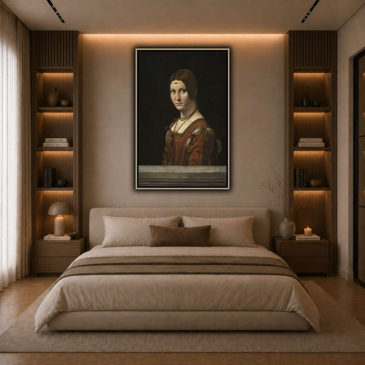 La_Belle_Ferronière dark neutral-bedroom