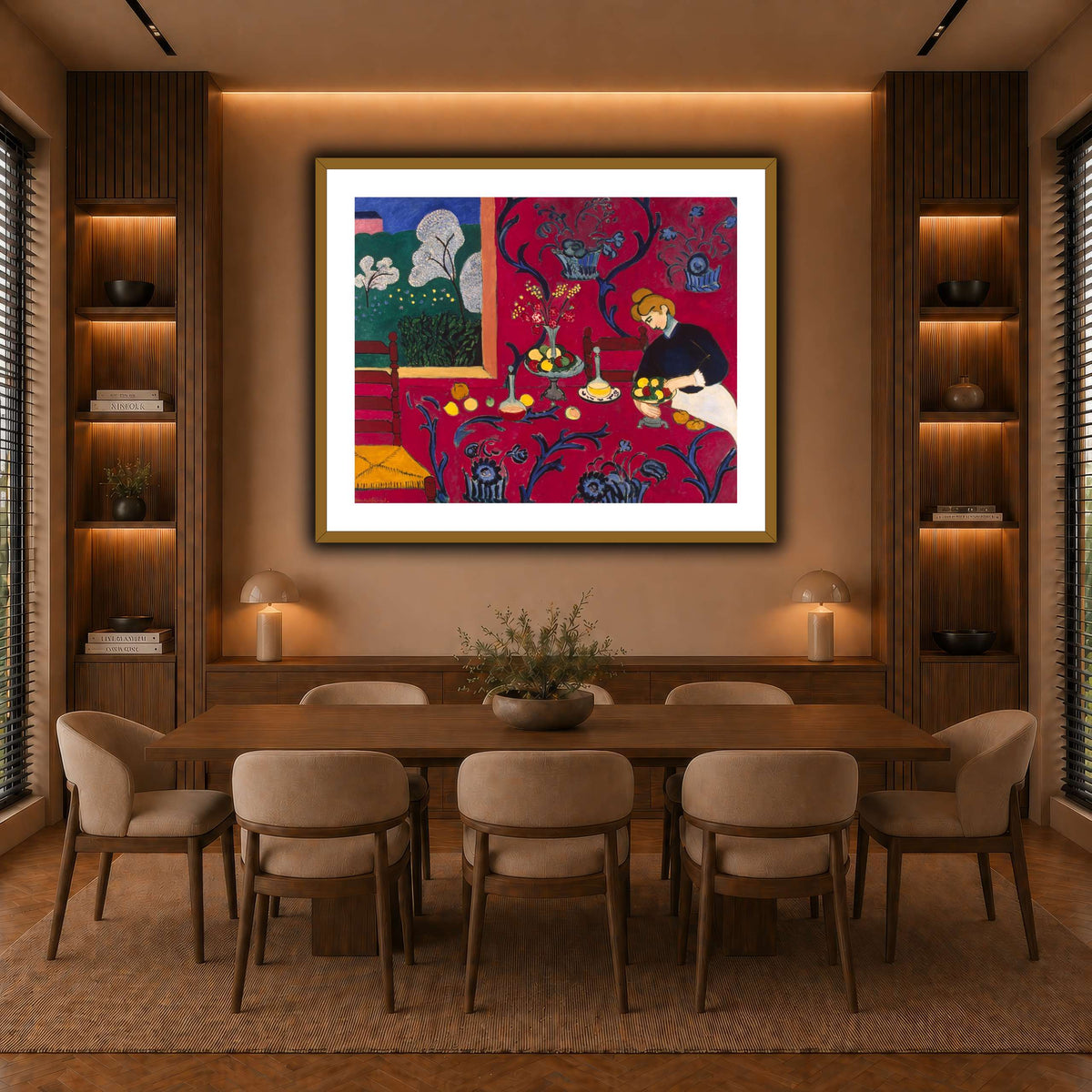 La_Desserte_rouge_Henri_Matisse warm-dining room
