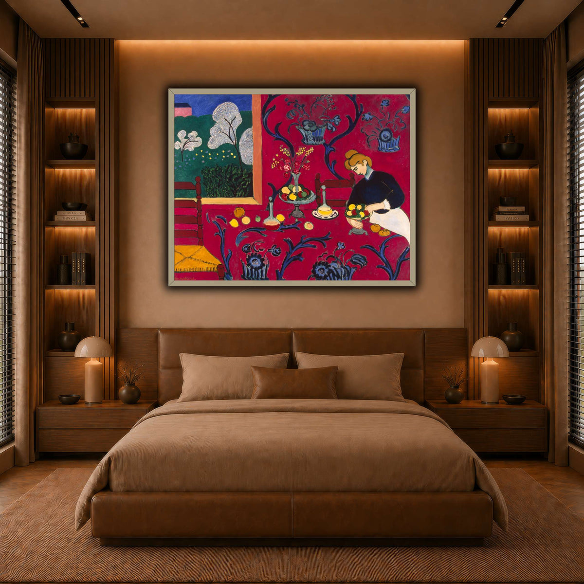 La_Desserte_rouge_Henri_Matisse warm-bedroom