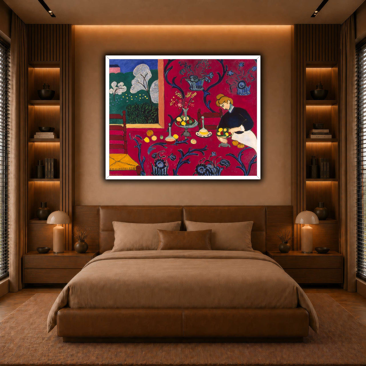 La_Desserte_rouge_Henri_Matisse warm-bedroom