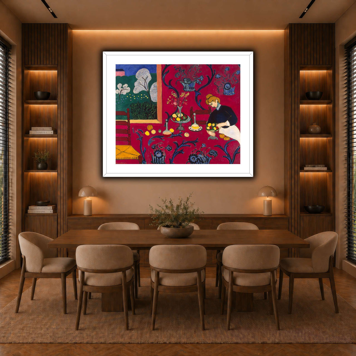 La_Desserte_rouge_Henri_Matisse warm-dining room