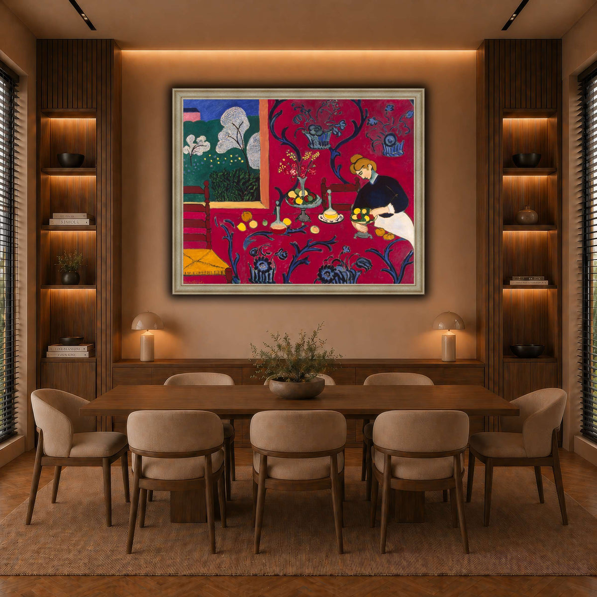 La_Desserte_rouge_Henri_Matisse warm-dining room