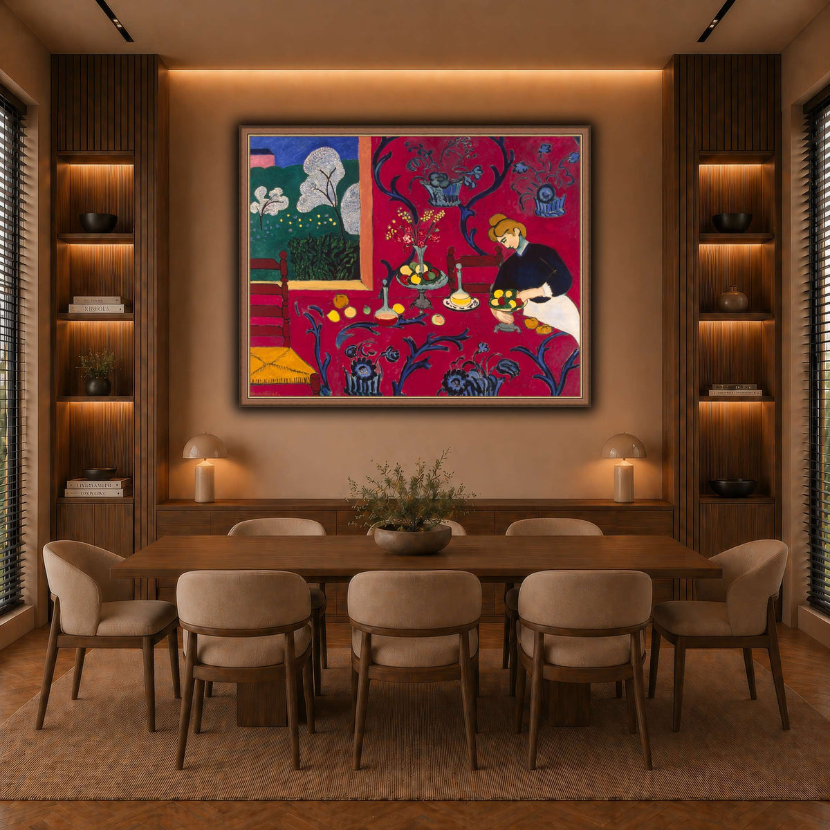 La_Desserte_rouge_Henri_Matisse warm-dining room