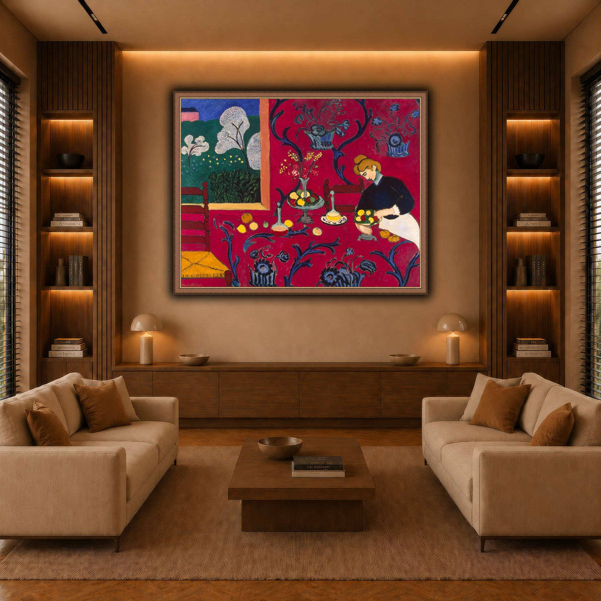 La_Desserte_rouge_Henri_Matisse warm-living-room