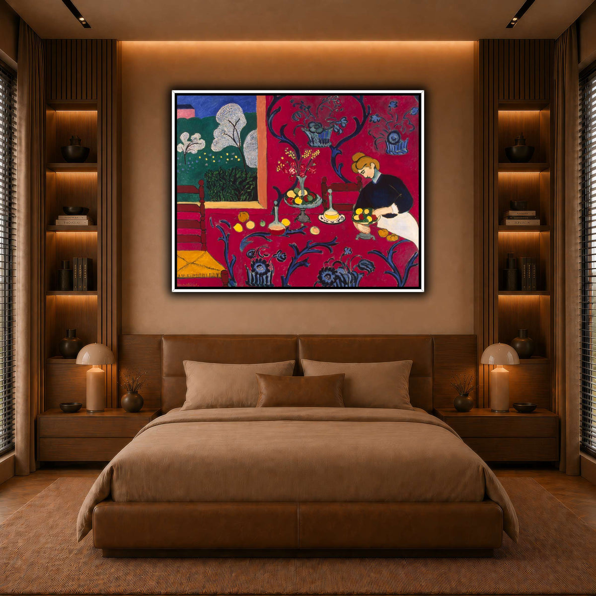 La_Desserte_rouge_Henri_Matisse warm-bedroom