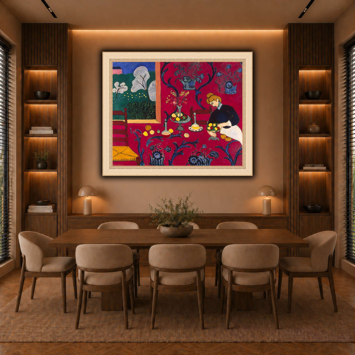 La_Desserte_rouge_Henri_Matisse warm-dining room