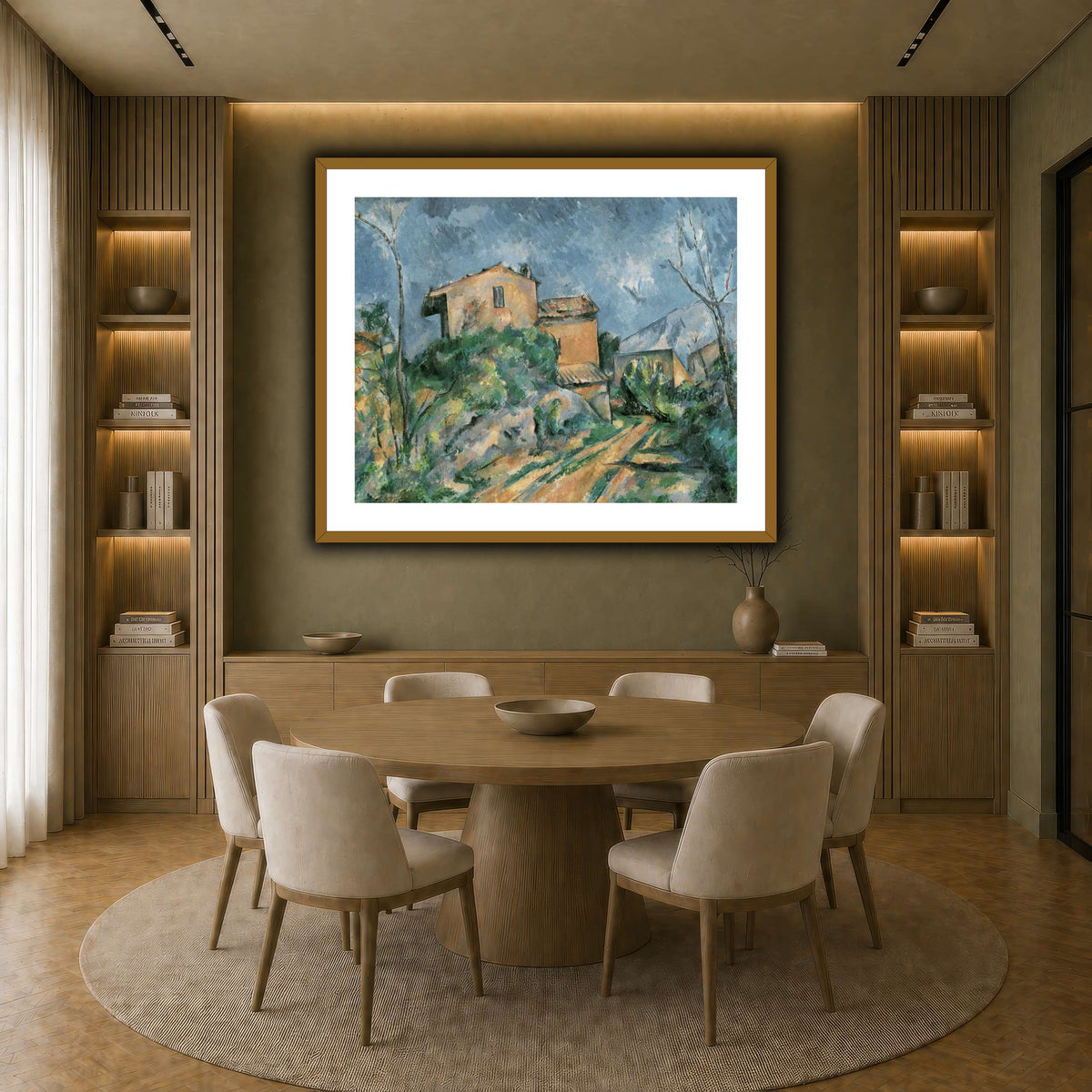La_Maison_Maria_avec_une_Paul_Cezanne earth-dining room