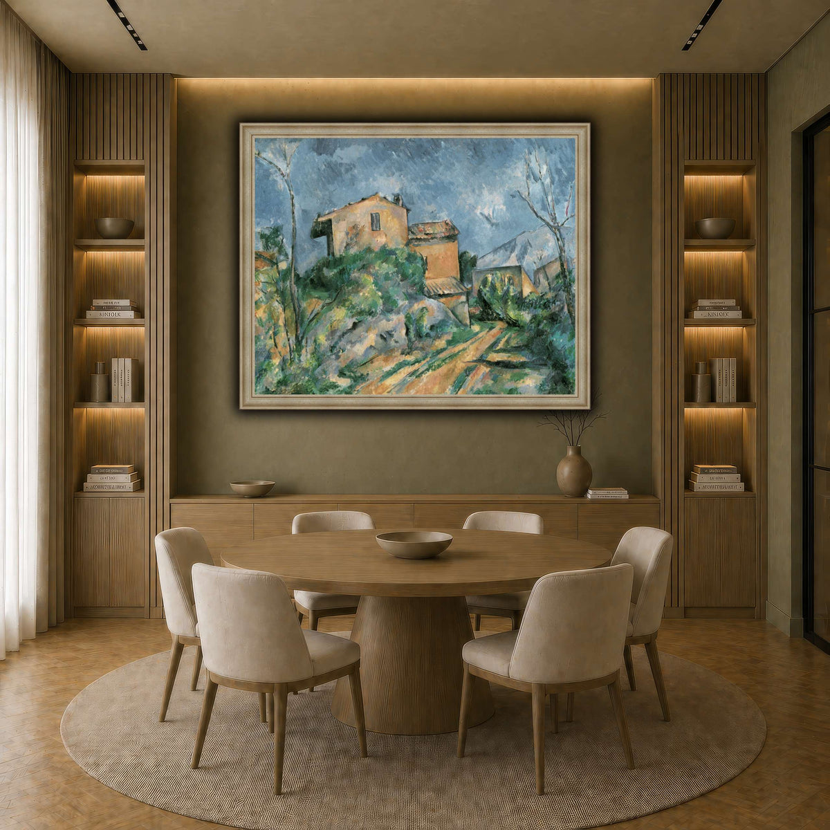 La_Maison_Maria_avec_une_Paul_Cezanne earth-dining room