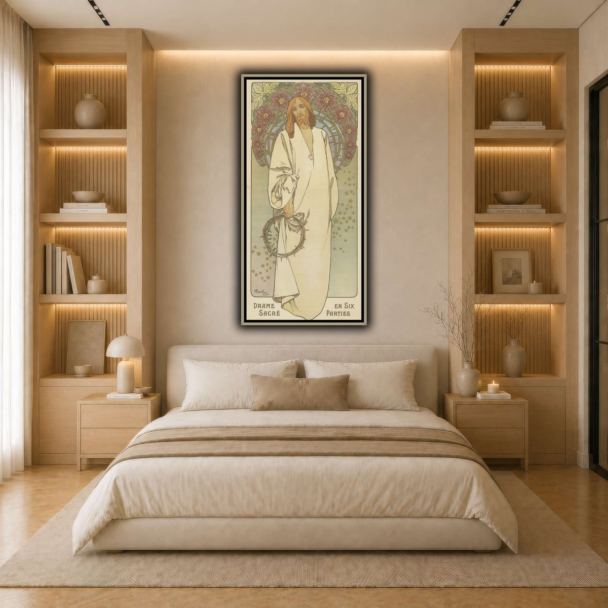 La_Passion_d’Edmond_Haraucourt._Drame_sacré_en_six_parties,_musique_de_Jean_Sébastien_Bach_Alphonse_Mucha light neutral- bedroom