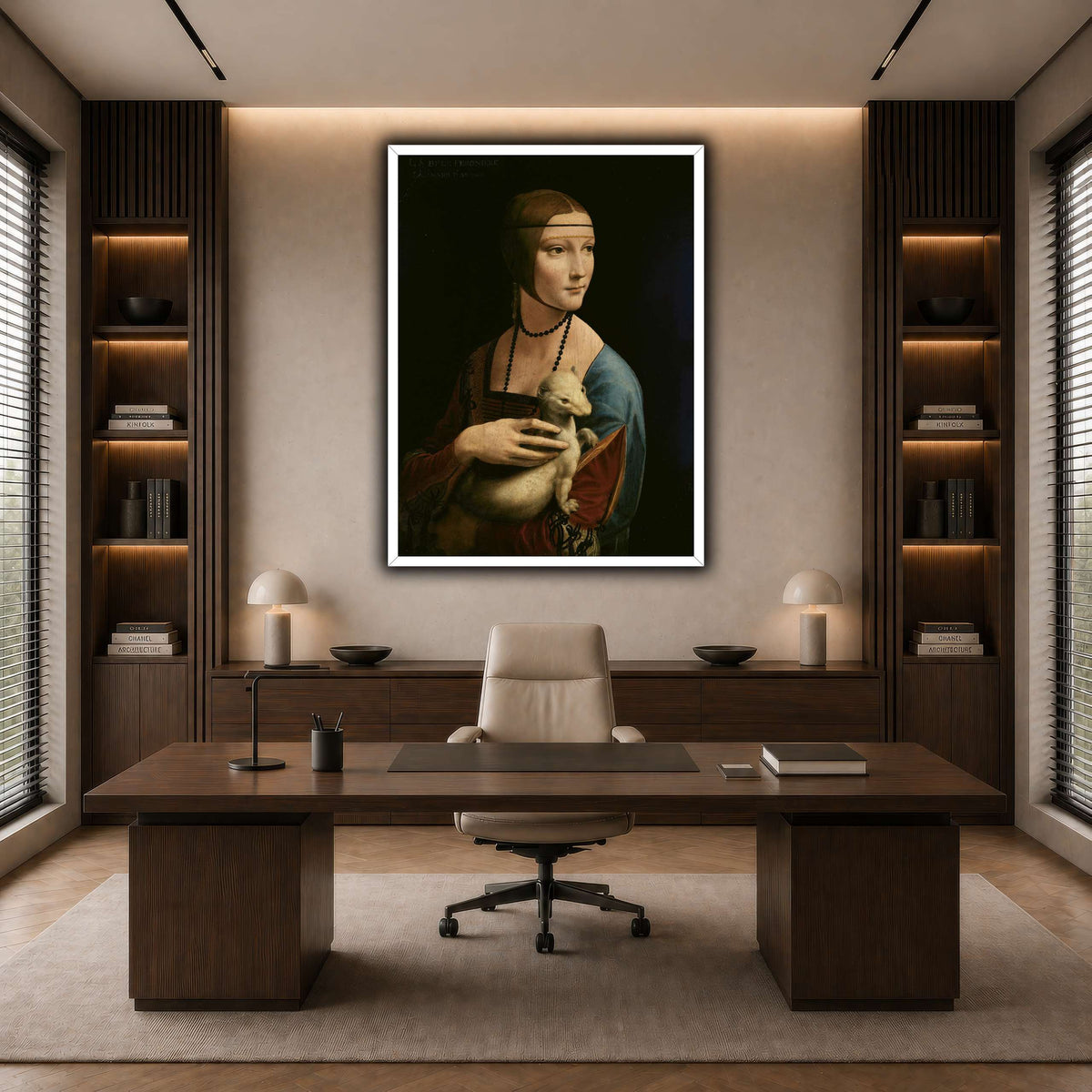 Lady_with_an_Ermine_-_Leonardo_da_Vinci dark neutral-office
