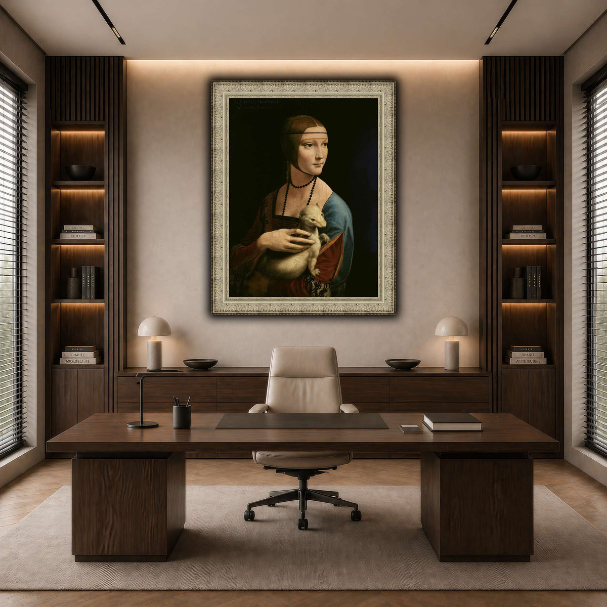 Lady_with_an_Ermine_-_Leonardo_da_Vinci dark neutral-office