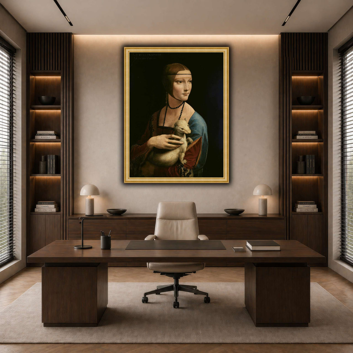 Lady_with_an_Ermine_-_Leonardo_da_Vinci dark neutral-office