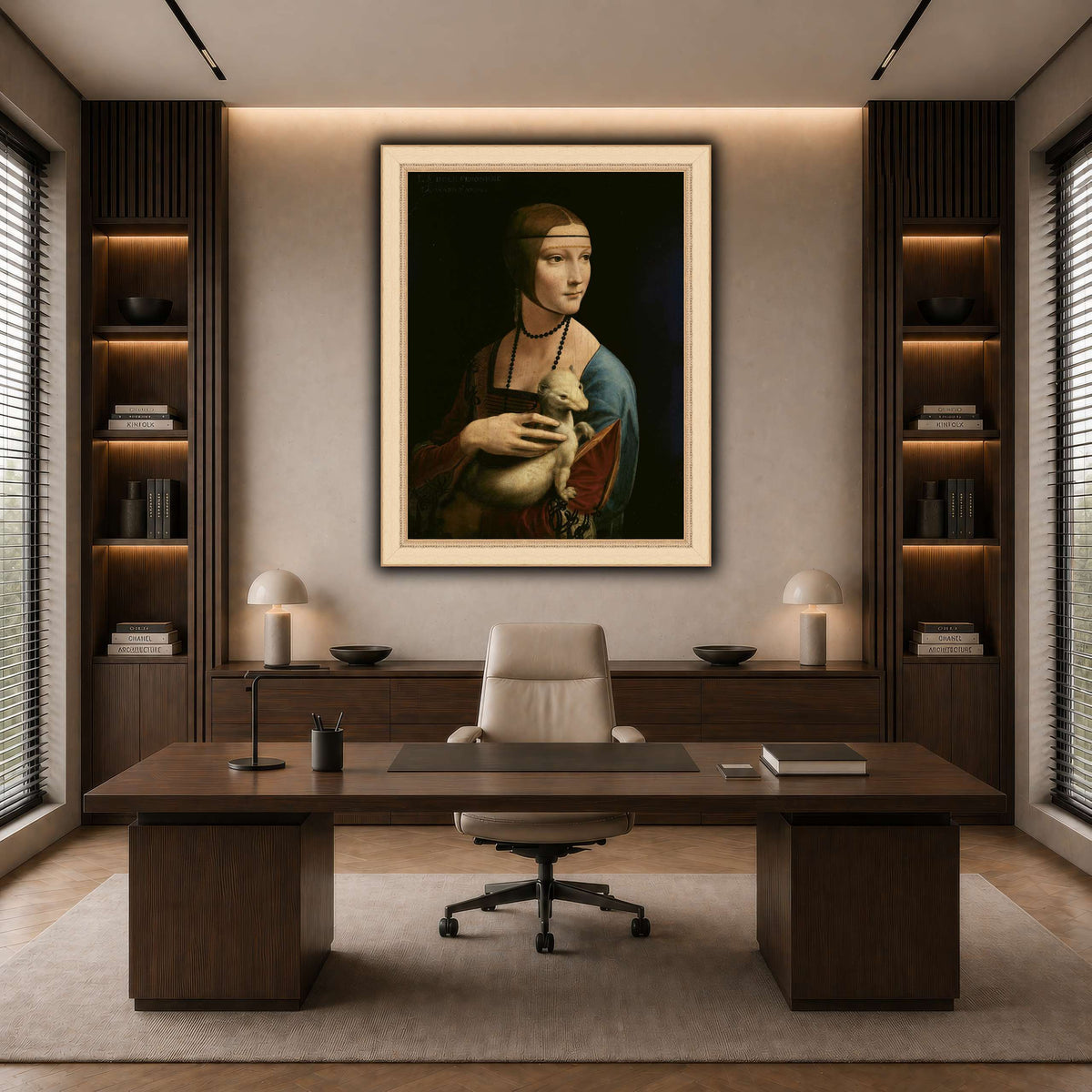 Lady_with_an_Ermine_-_Leonardo_da_Vinci dark neutral-office