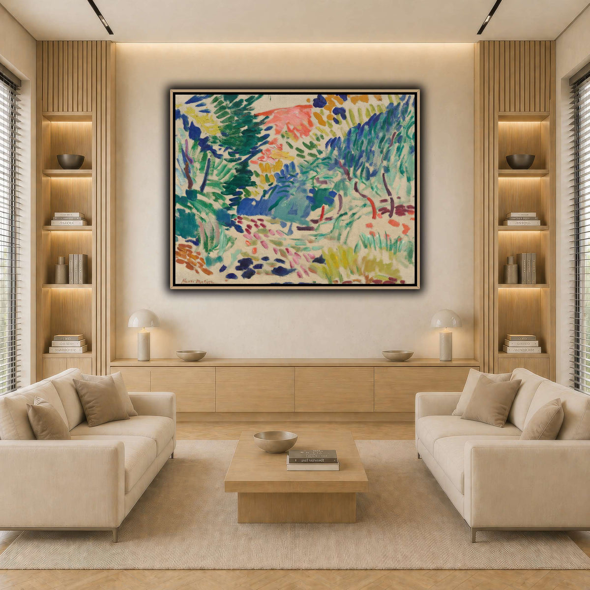 Landscape_at_Collioure_Henri_Matisse light neutral-living room
