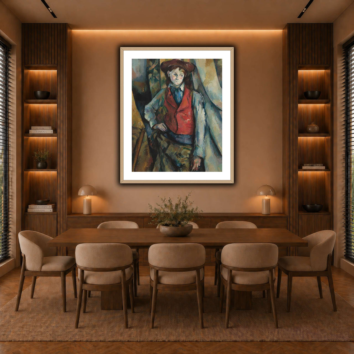 Le_Garçon_by_Paul_Cezanne warm-dining room