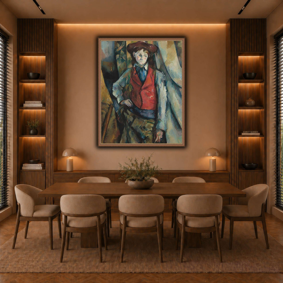 Le_Garçon_by_Paul_Cezanne warm-dining room