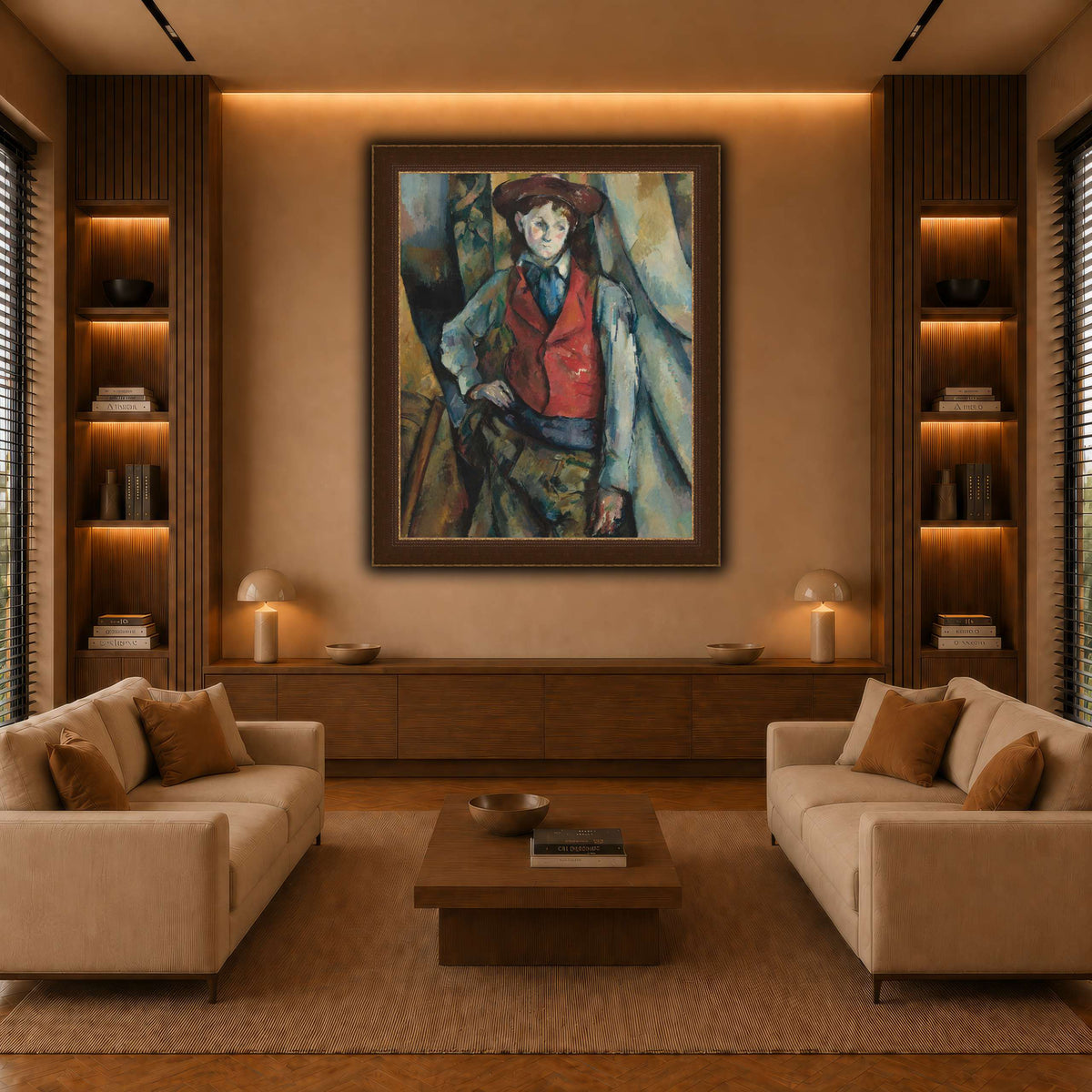 Le_Garçon_by_Paul_Cezanne warm-living-room