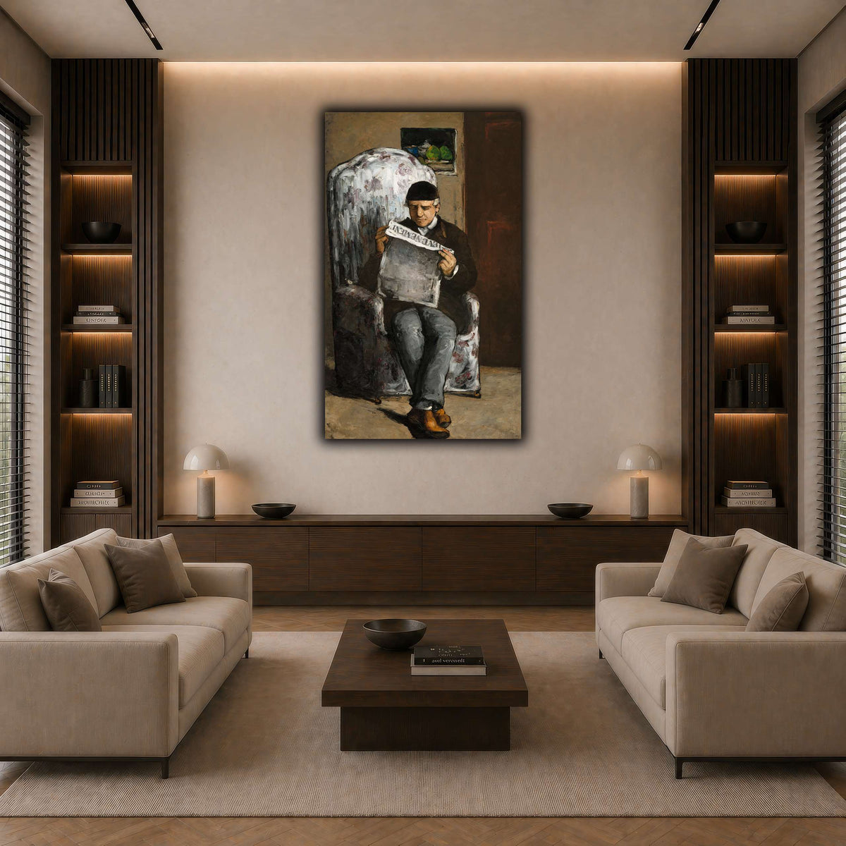Le_Père_du_peintre,_lisant_L'Événement_Paul_Cezanne dark neutral-living room