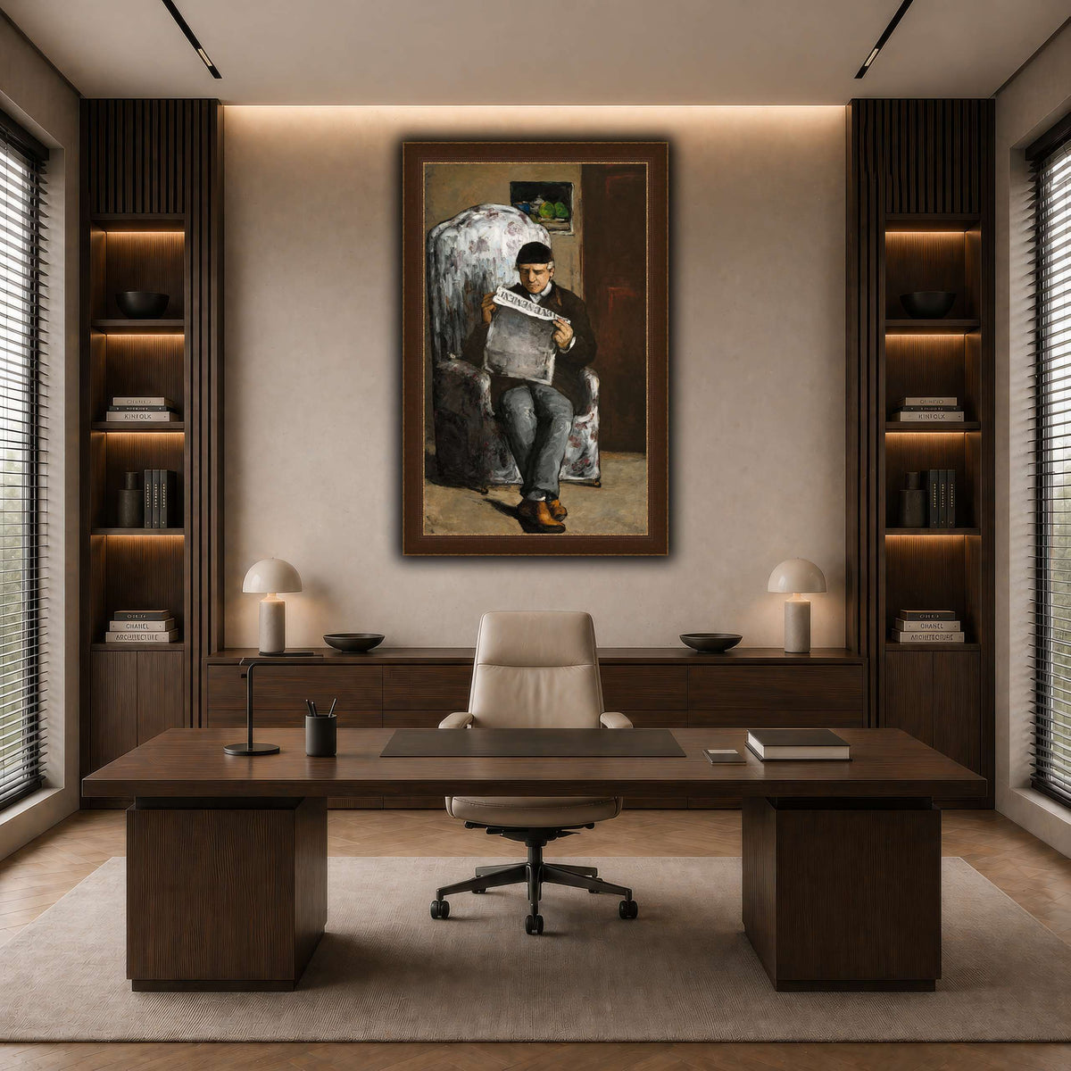 Le_Père_du_peintre,_lisant_L'Événement_Paul_Cezanne dark neutral-office