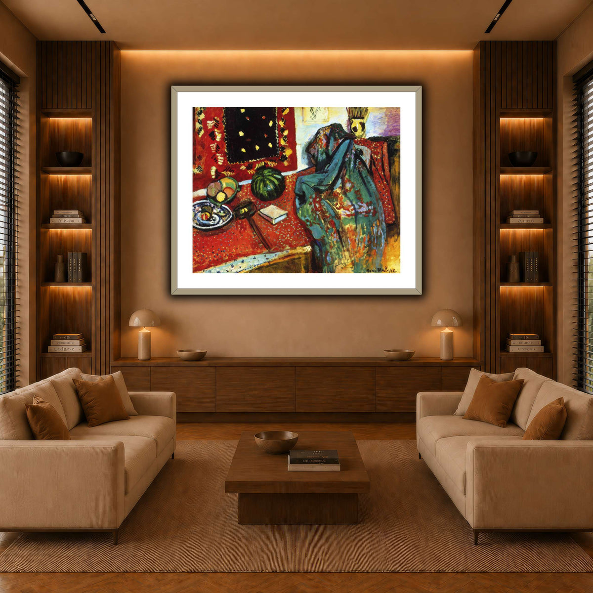 Le_Tapis_rouge,_Intérieur_au_tapis_rouge_Henri_Matisse warm-living-room