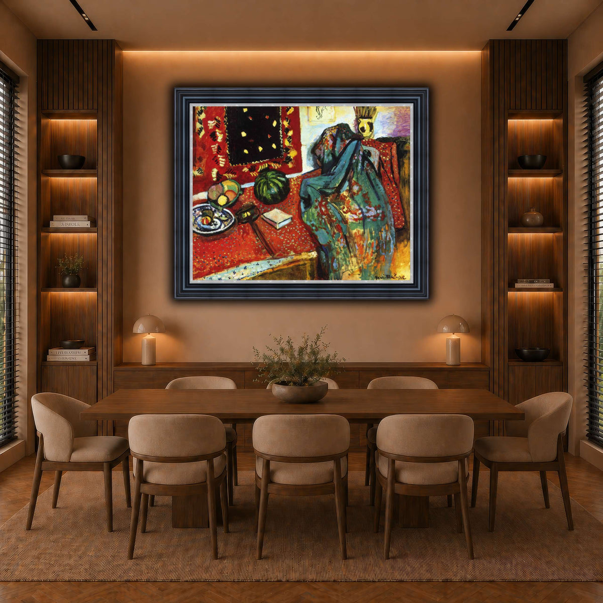 Le_Tapis_rouge,_Intérieur_au_tapis_rouge_Henri_Matisse warm-dining room