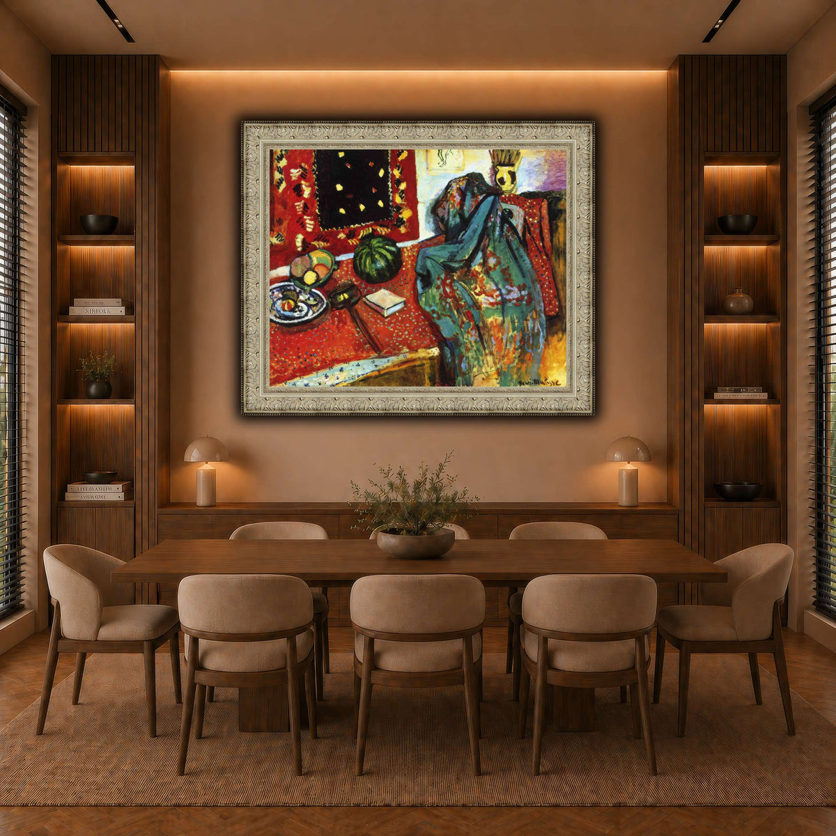 Le_Tapis_rouge,_Intérieur_au_tapis_rouge_Henri_Matisse warm-dining room