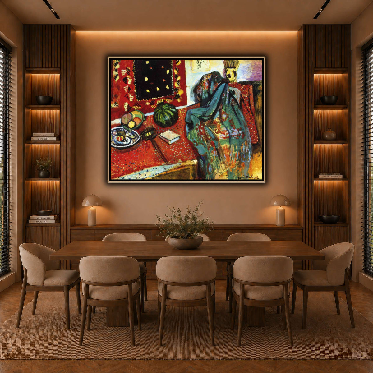 Le_Tapis_rouge,_Intérieur_au_tapis_rouge_Henri_Matisse warm-dining room