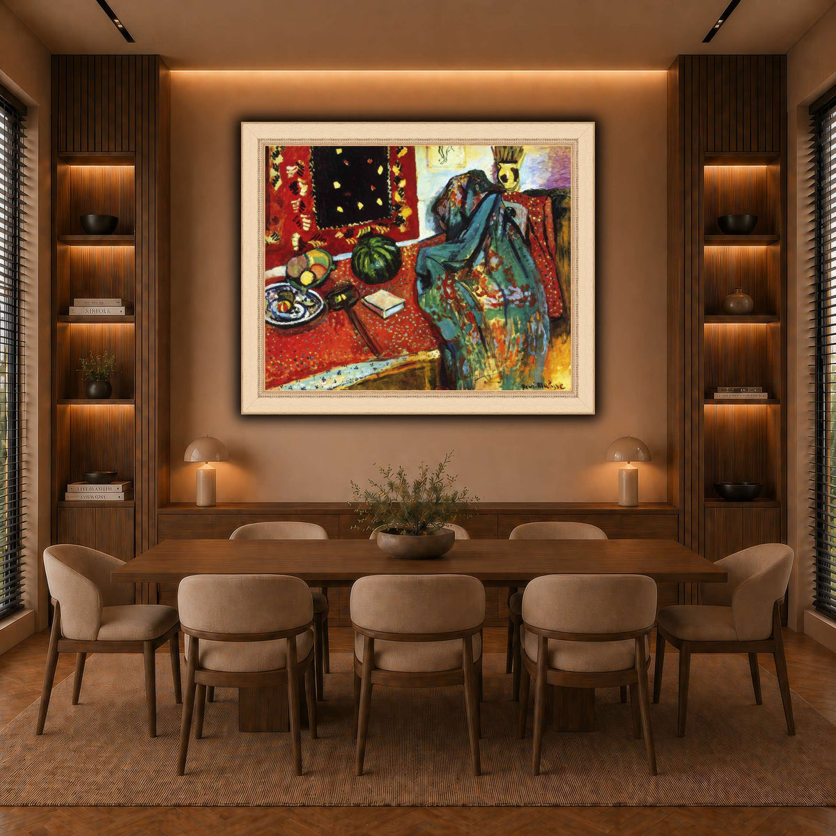 Le_Tapis_rouge,_Intérieur_au_tapis_rouge_Henri_Matisse warm-dining room