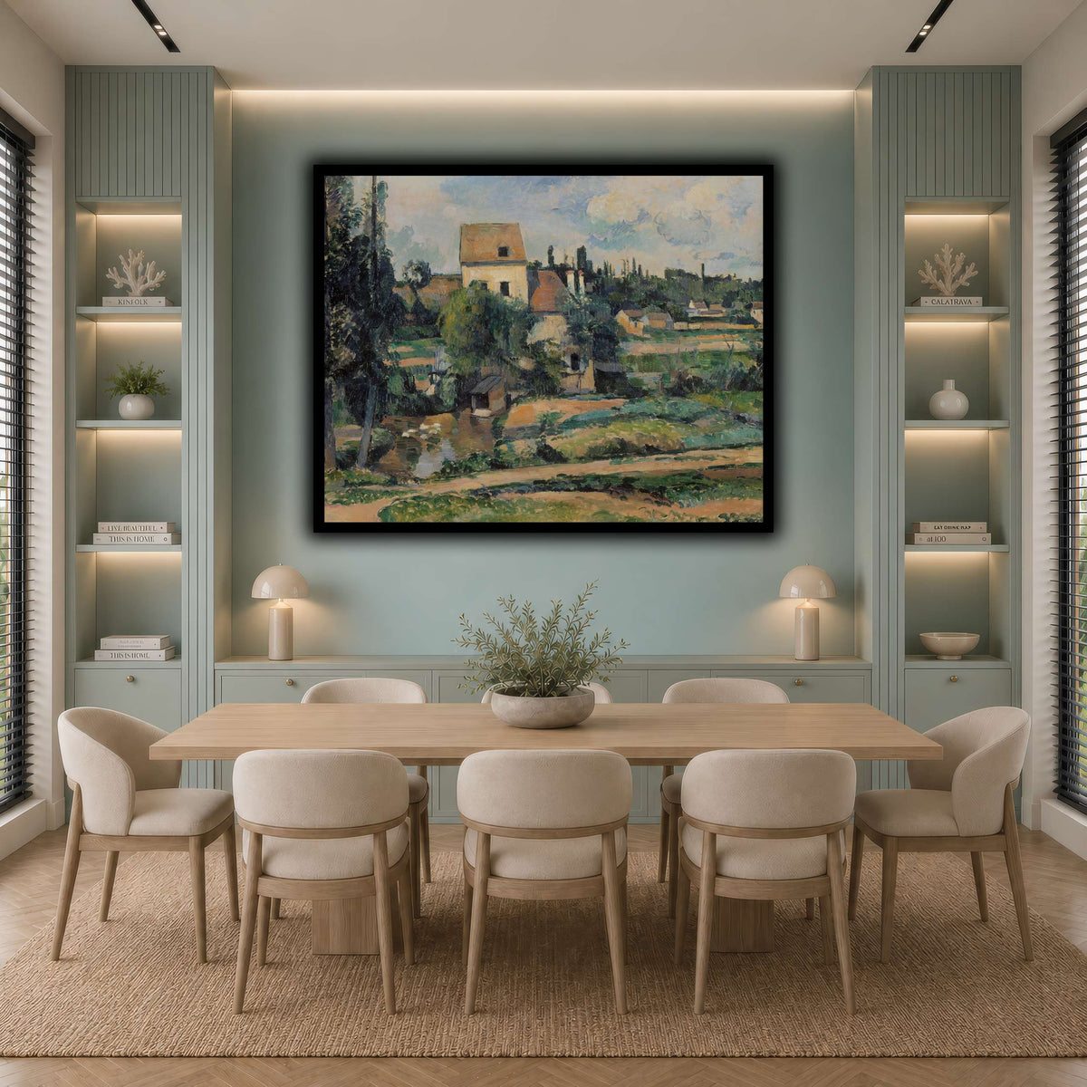 Le_moulin_sur_la_Couleuvre_Paul_Cezanne cool-dining