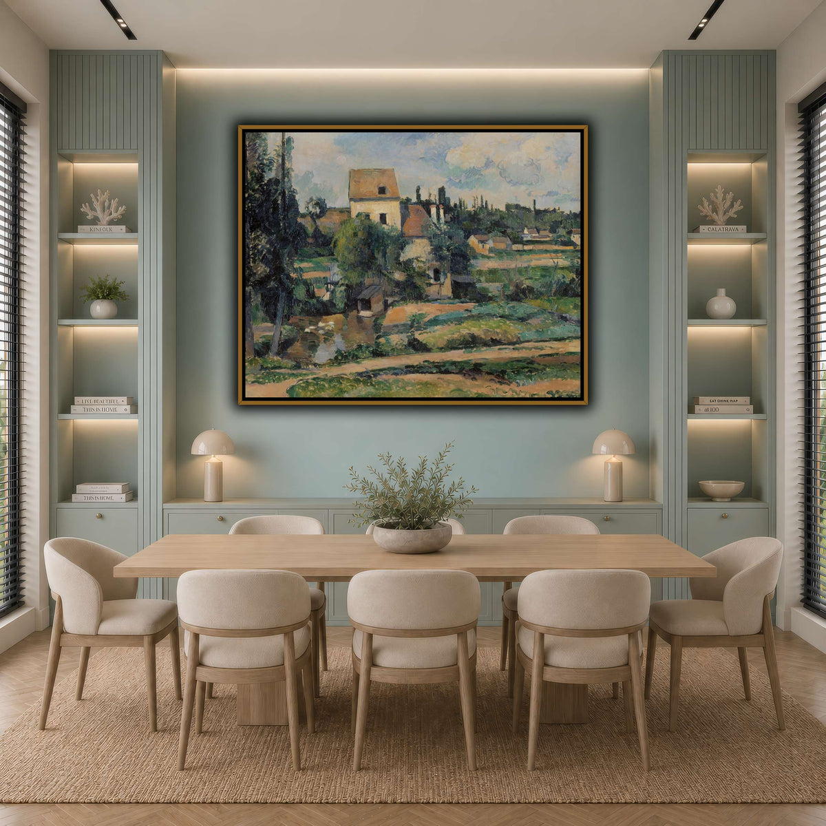 Le_moulin_sur_la_Couleuvre_Paul_Cezanne cool-dining