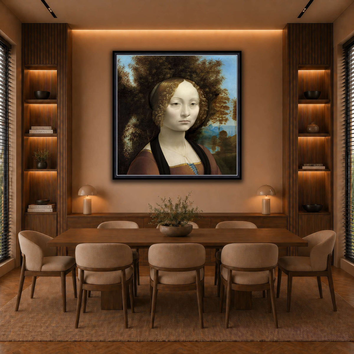 Leonardo_da_Vinci_-_Ginevra_de__Benci._result warm-dining room